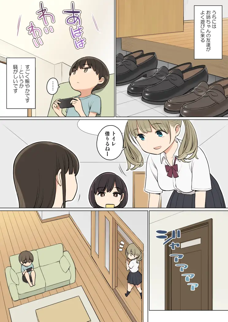 お姉ちゃんの友達がエッチな人ばかりだったから [ひぐま屋] サンプル画像1